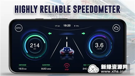 Speedometer One(GPS������)v1.9.8 ��Ѱ��ͼ