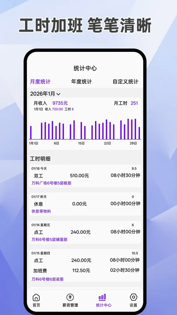 ���ļǹ����Ӱ�APP(��ʱн�ʺ��㹤��)v1.0.1 ��׿���ͼ